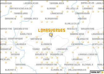 map of Lomas Verdes