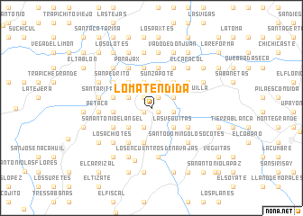 map of Loma Tendida