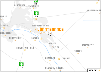 map of Loma Terrace