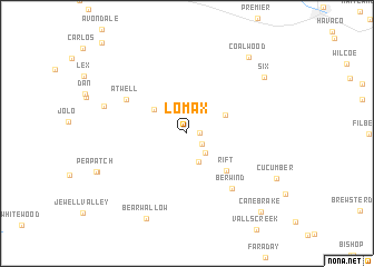 map of Lomax