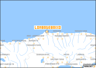 map of Lomba de Baixo