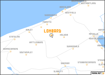 map of Lombard