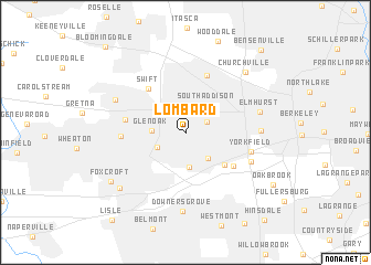 map of Lombard