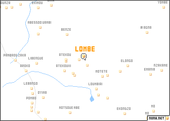 map of Lombé