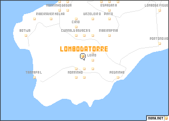 map of Lombo da Torre