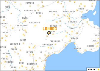 map of Lombog