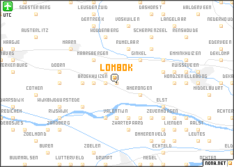 map of Lombok