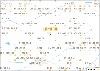 map of Lombok