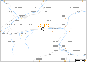 map of Lombro