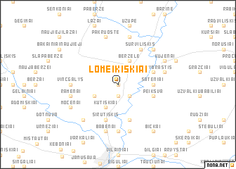 map of Lomeikiškiai