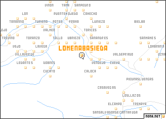 map of Lomeña-Basieda