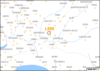 map of Lomé