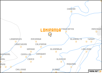 map of Lo Miranda