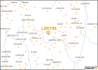 map of Lomitas