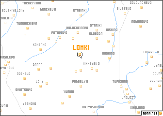 map of Lomki