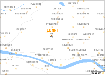 map of Lomki