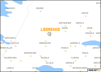 map of Lömmekkö