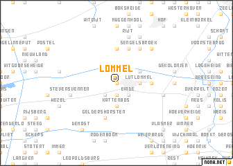 map of Lommel