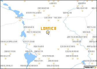 map of Łomnica