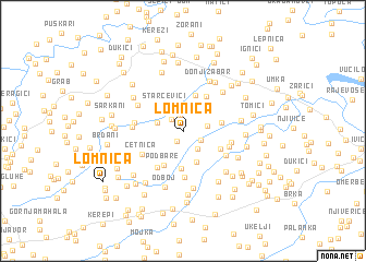 map of Lomnica