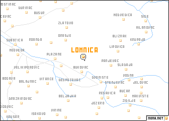 map of Lomnica