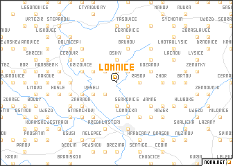 map of Lomnice