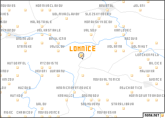 map of Lomnice