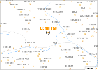 map of Lomnitsa