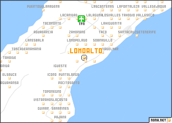 map of Lomo Alto