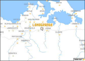 map of Lomo Grande