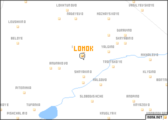 map of Lomok