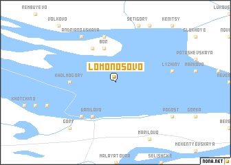 map of Lomonosovo