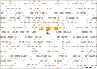 map of Lomoraine