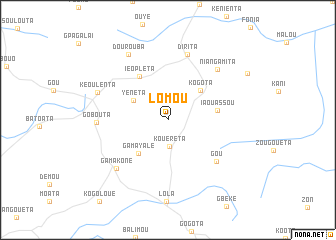 map of Lomou