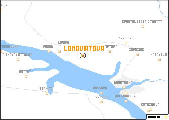 map of Lomovatova