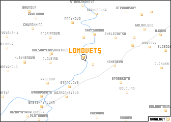 map of Lomovets