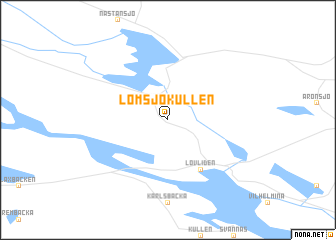 map of Lomsjökullen