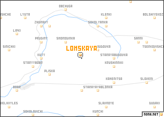 map of Lomskaya