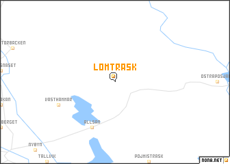 map of Lomträsk