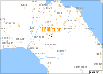 map of Lomucloc