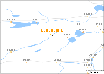 map of Lomunddal