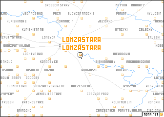 map of Łomża Stara