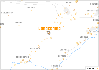 map of Lonaconing