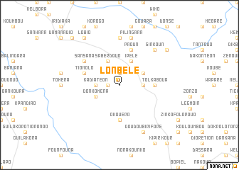 map of Lonbélé