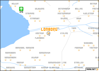 map of Lønborg