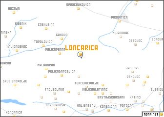 map of Lončarica