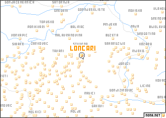 map of Lončari