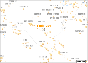 map of Lončari