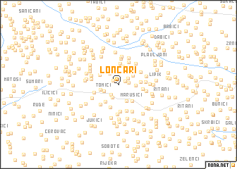 map of Lončari