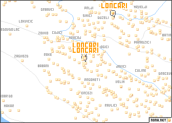 map of Lončari